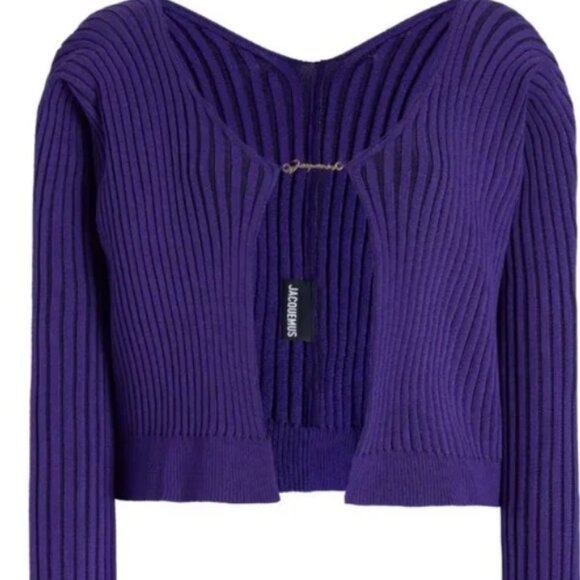 Jacquemus Pralu Knit Top 36 purple - Picture 1 of 1